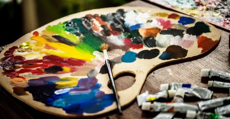 Artist color wooden palette